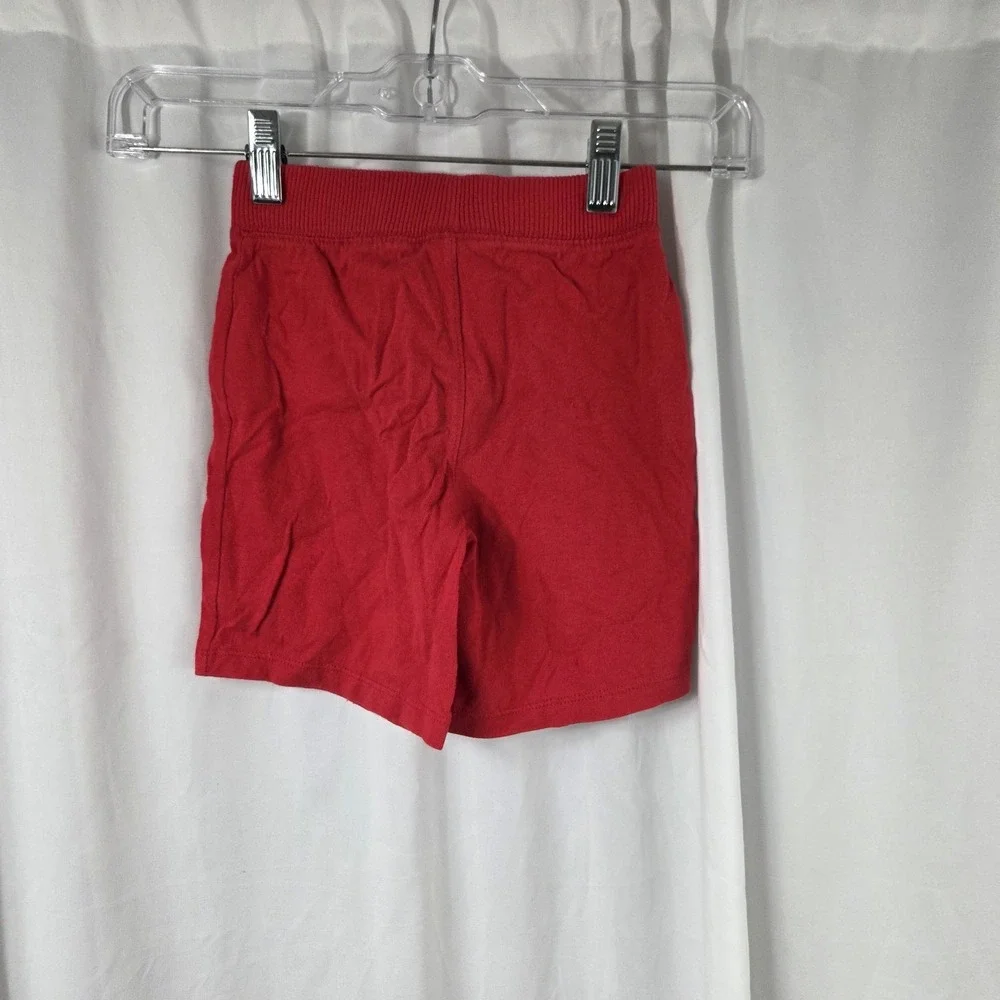 Old Navy Boys Size 3T Drawstring Pull On Fleece Shorts Red
